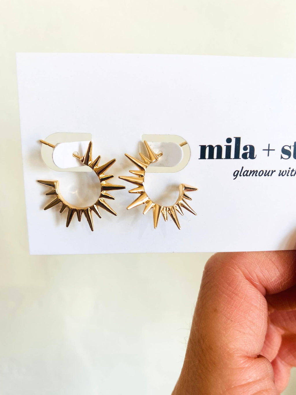 Spikey Hoop Earrings
