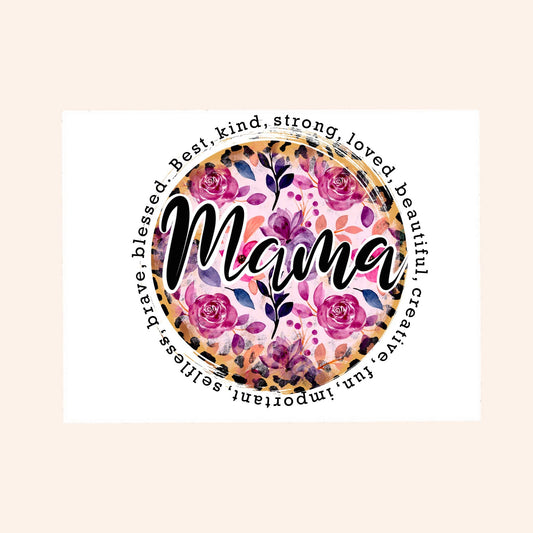 Mama Best, Kind, Strong..Sticker