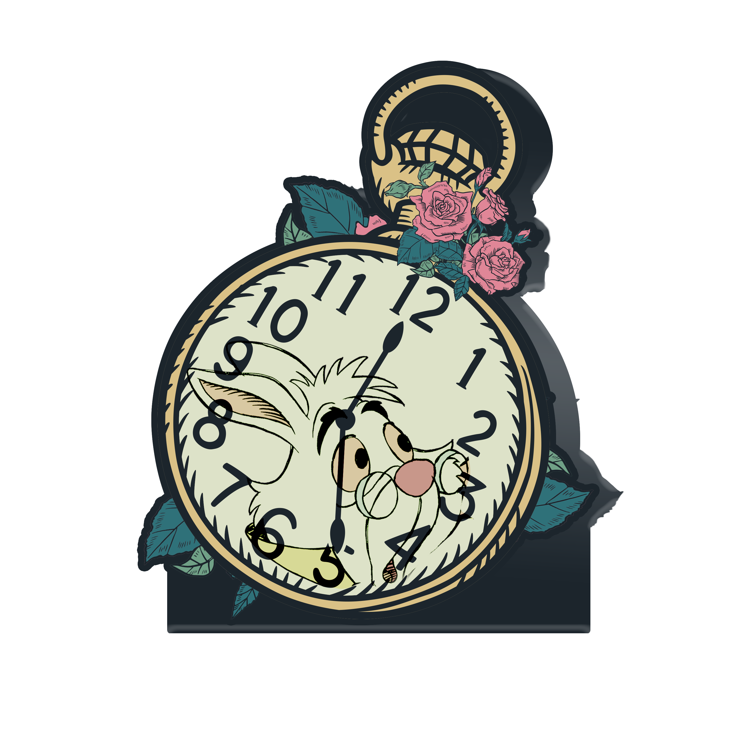Alice in Wonderland Clock Box Sign