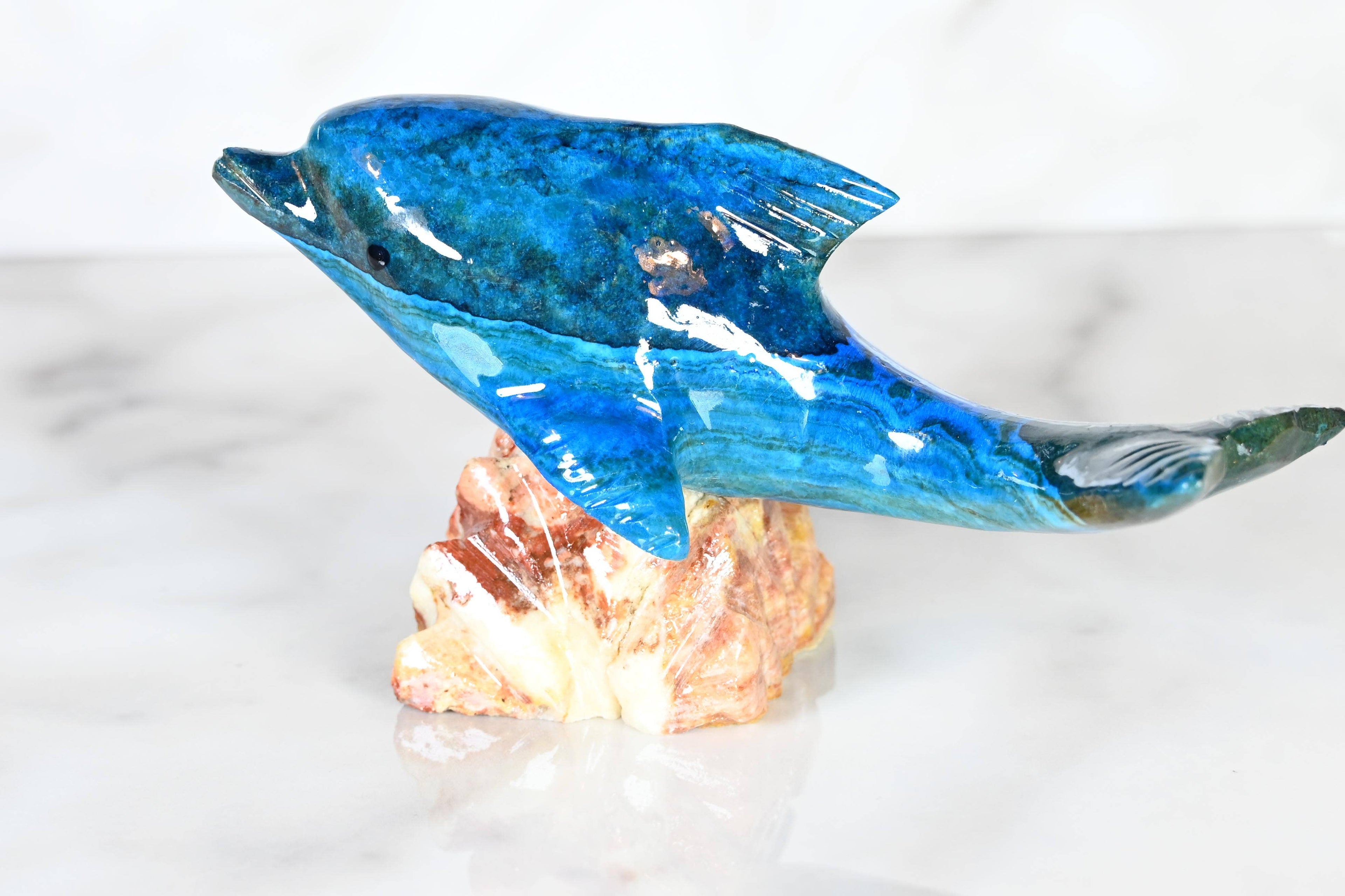 Colored Marble Dolphin