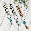 Turquoise Tassel Keychain