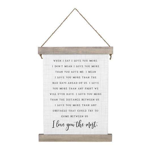 I Love You the Most..Sign