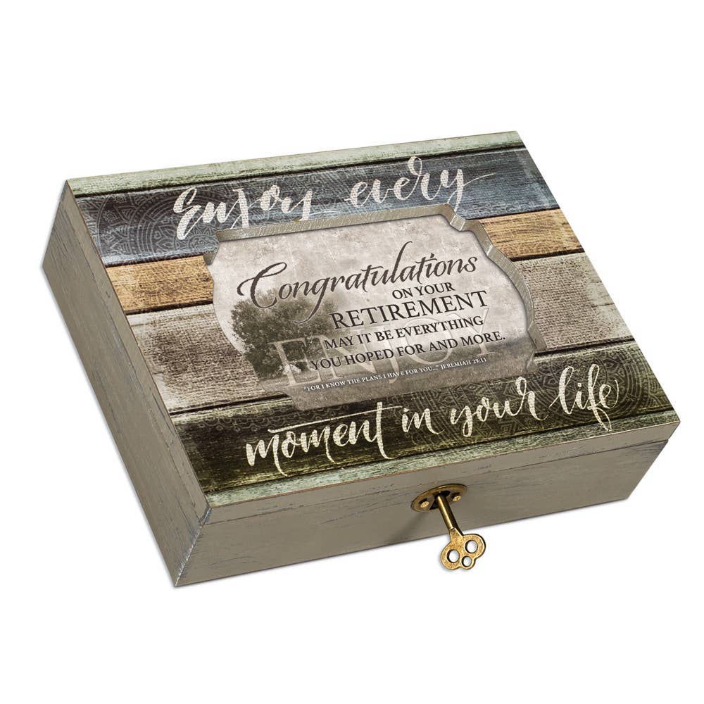 Congratulations on Your Retirement Music Box