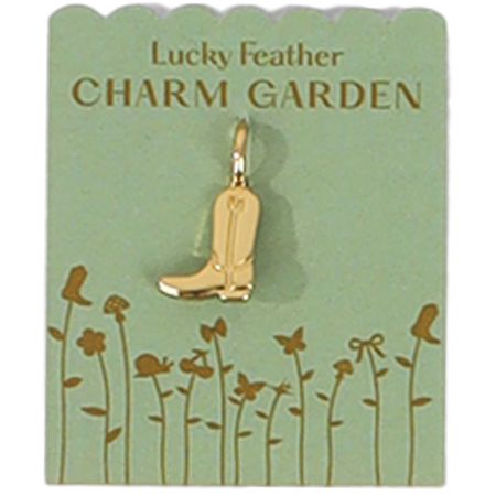 Charm Garden Gold Cowboy Boot