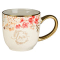 Love Floral Ceramic Mug