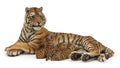 Lying Tigress Nursing Figurine