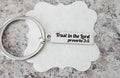 We Like Bling - Trust In The Lord,  Proverbs, Bible Verse, Religious Keyring
