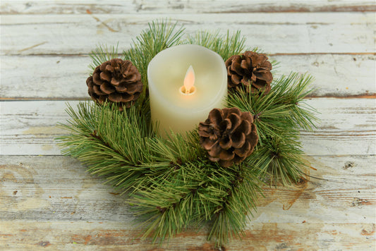 Dakota Pine 6.5in Candle Ring Wholesale Home Decor