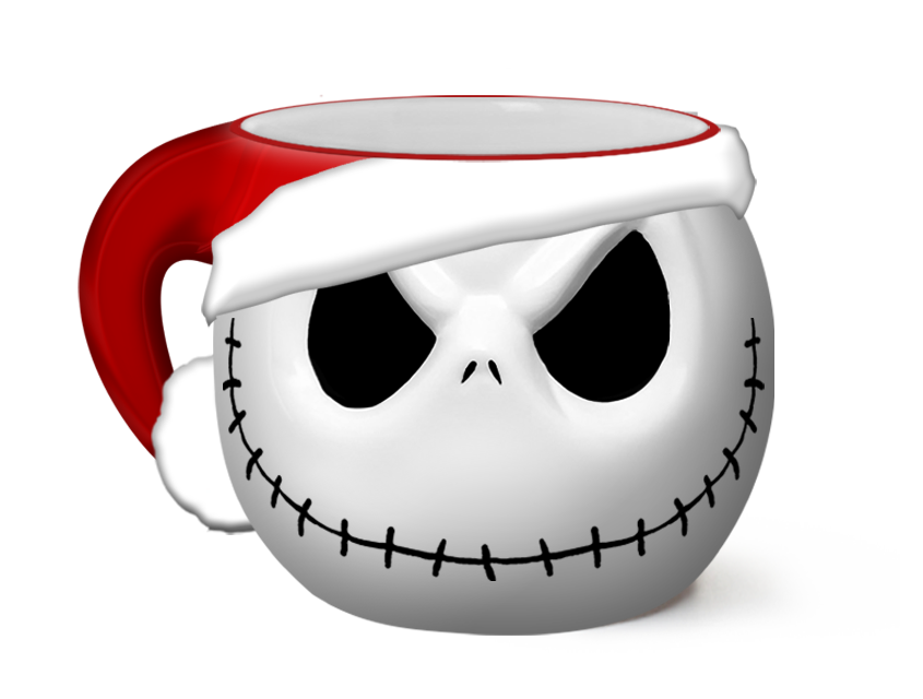 Nightmare Before Christmas Santa Hat Sculpted Mug