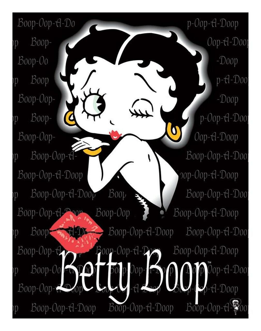 Betty Boop (Kiss) Tin sign