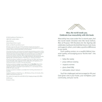 Man of Purpose Devotional