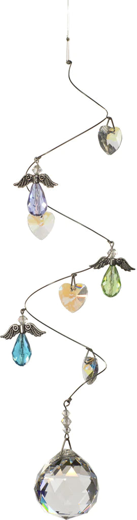 Crystal Angel Spiral Mobile