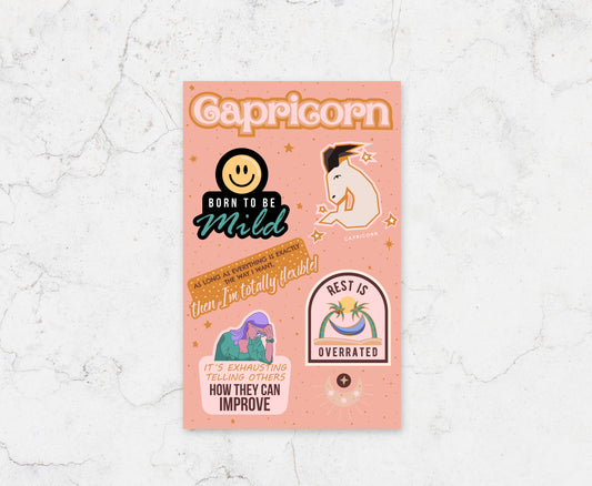 Capricorn Sticker Sheet