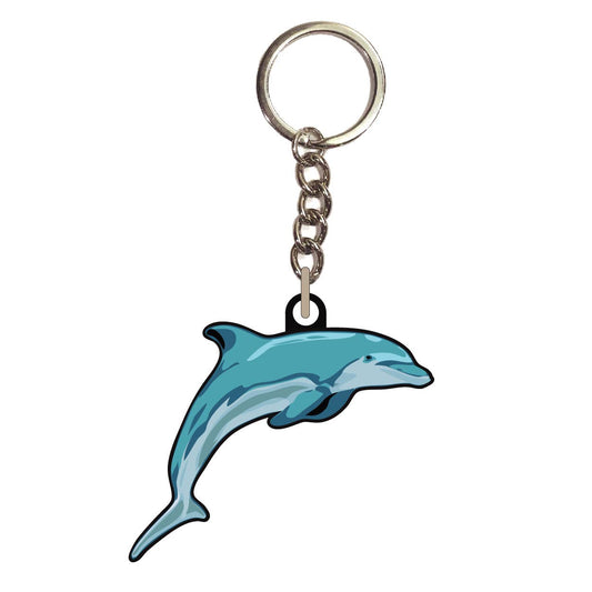 Dolphin Embroidered Keychain