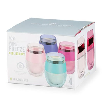 Wine FREEZE™ Translucent Cooling Cups (set of 4)