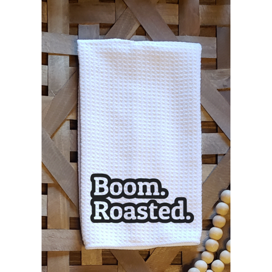 The Office Boom! Roasted! Dish Towel Funny Kitchen
