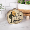 Take The Path Less Traveled Shape Sign