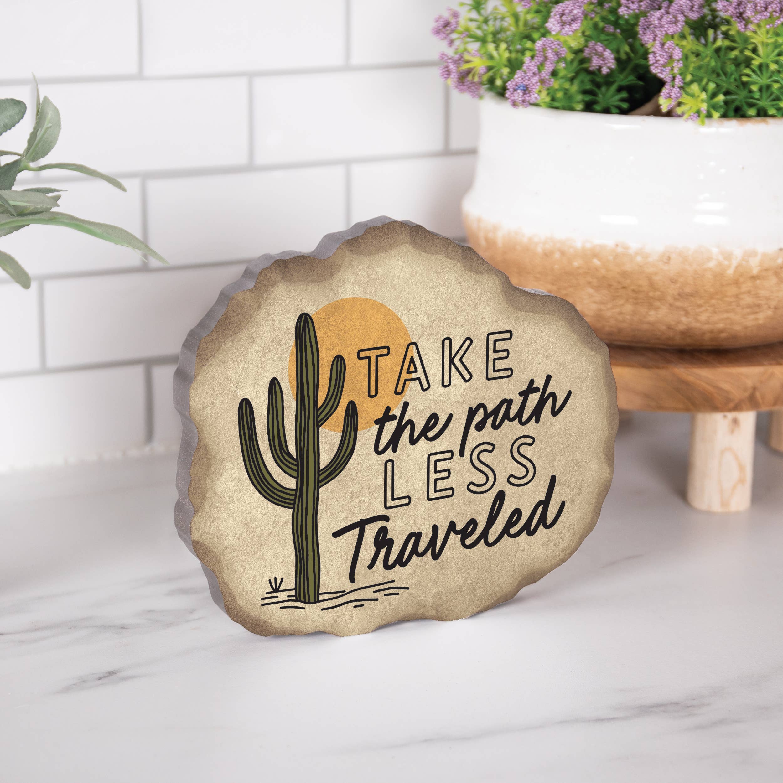 Take The Path Less Traveled Shape Sign
