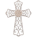 Patine Finish Metal Wall Cross