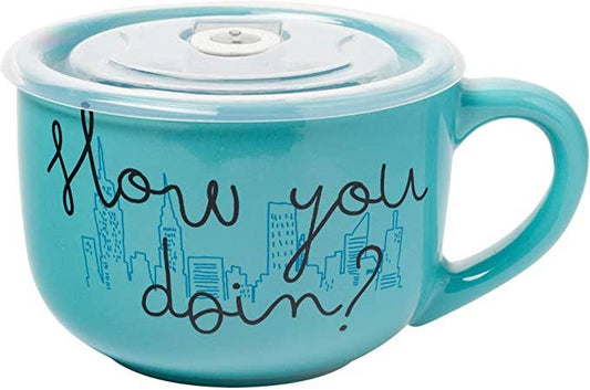 How You Doin Friends Soup Mug with Vented Lid