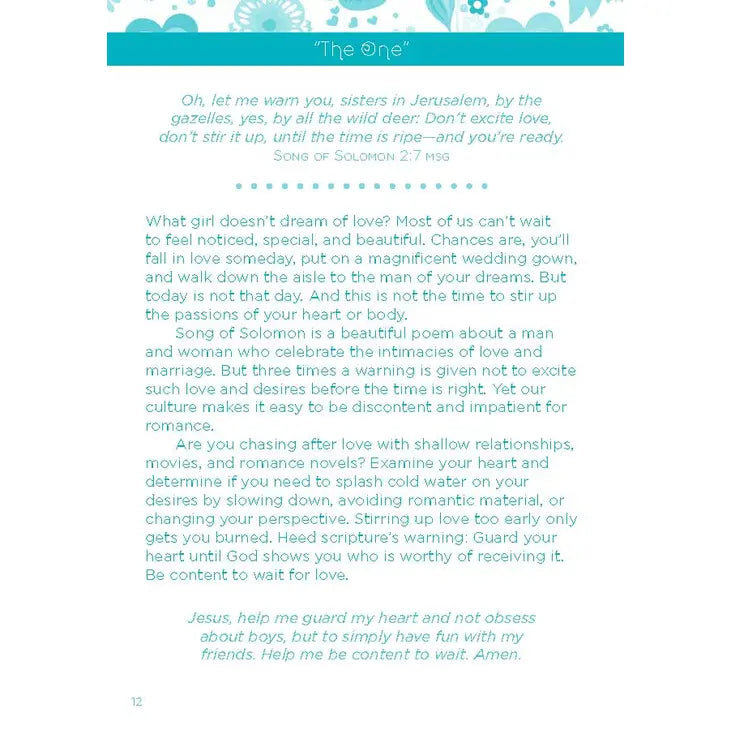 3 Minute Daily Devotions for Teen Girls