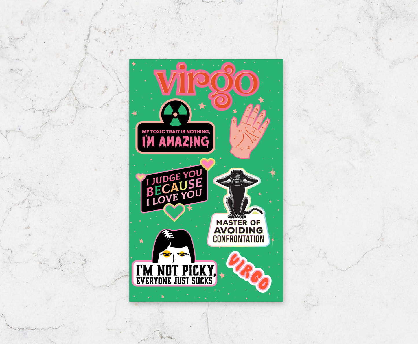 Virgo Sticker Sheet