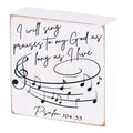 I Will Sing Praises..Plaque