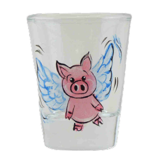 When Pigs Fly Shot Glass
