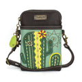 Cactus Dazzled Cellphone Crossbody Teal