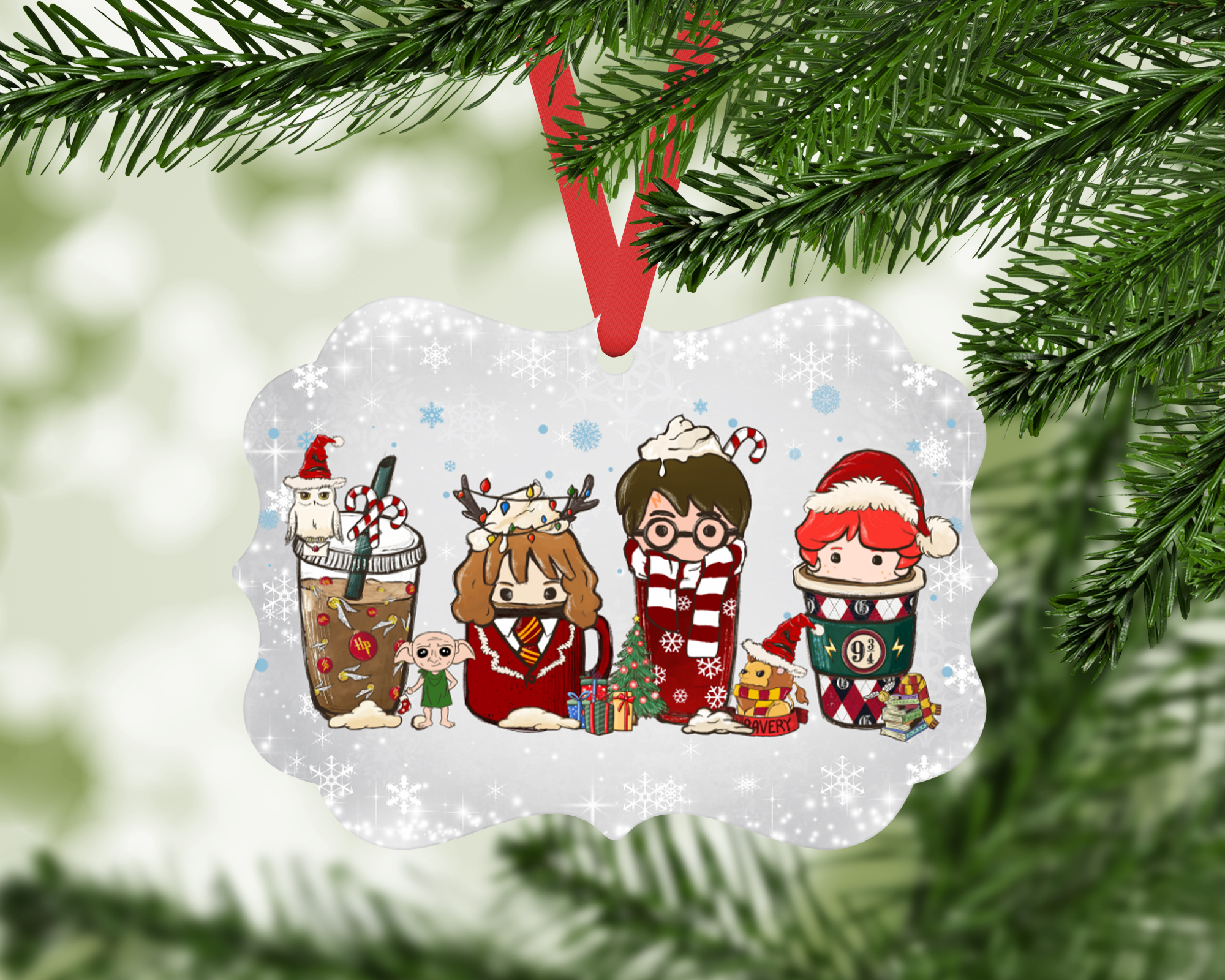 Harry & Friends Christmas Coffee Ornament