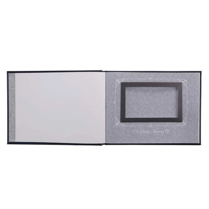 In Loving Memory Navy Medium Guest Book