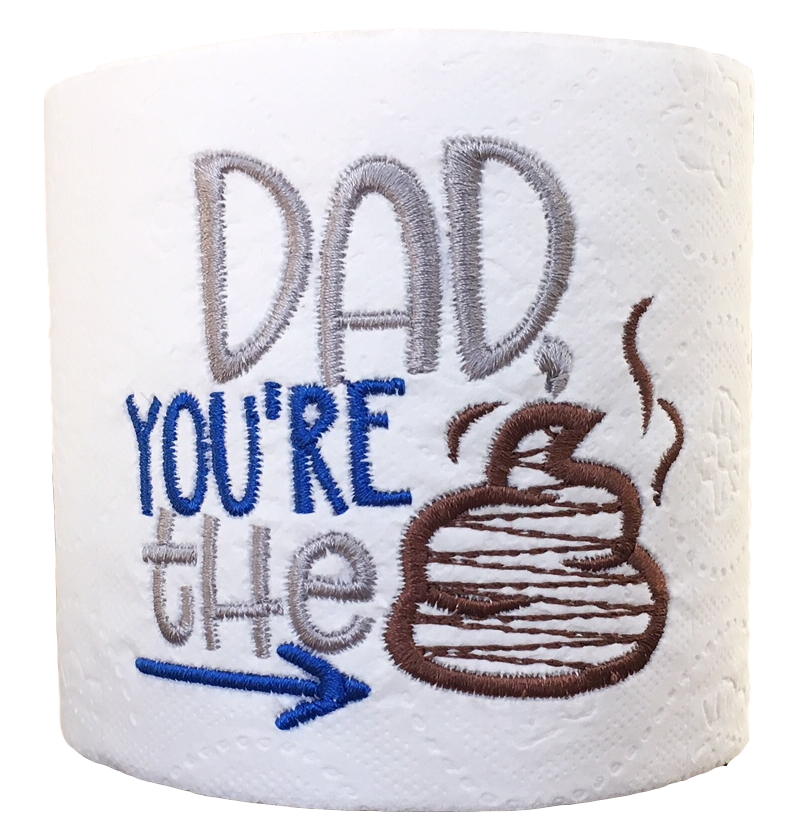 Dad Embroidered Toilet Paper