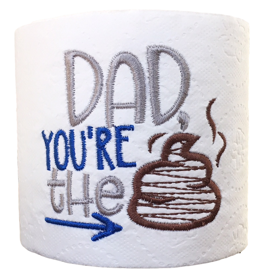 Dad Embroidered Toilet Paper