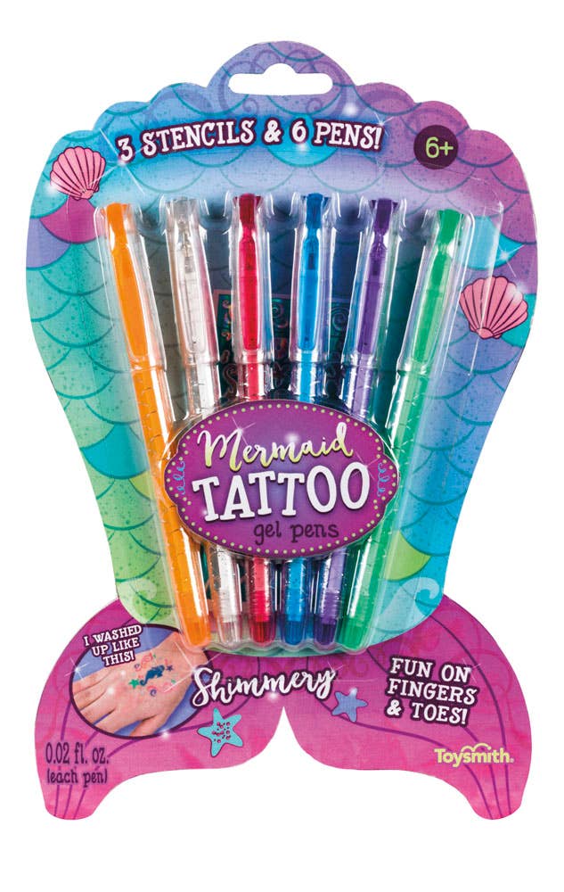 Mermaid Tattoo Gel Pens/Set 6