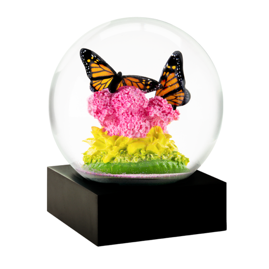 Monarch w/ Milkweed Butterfly Snow Globe