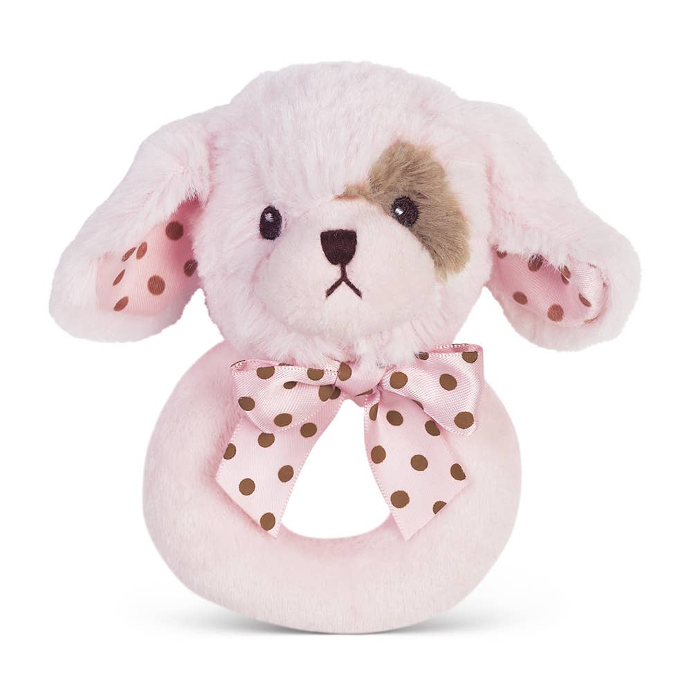 Lil' Wiggles Pink Puppy Ring Rattle