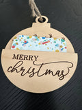 Merry Christmas Wooden Gift Card Holder