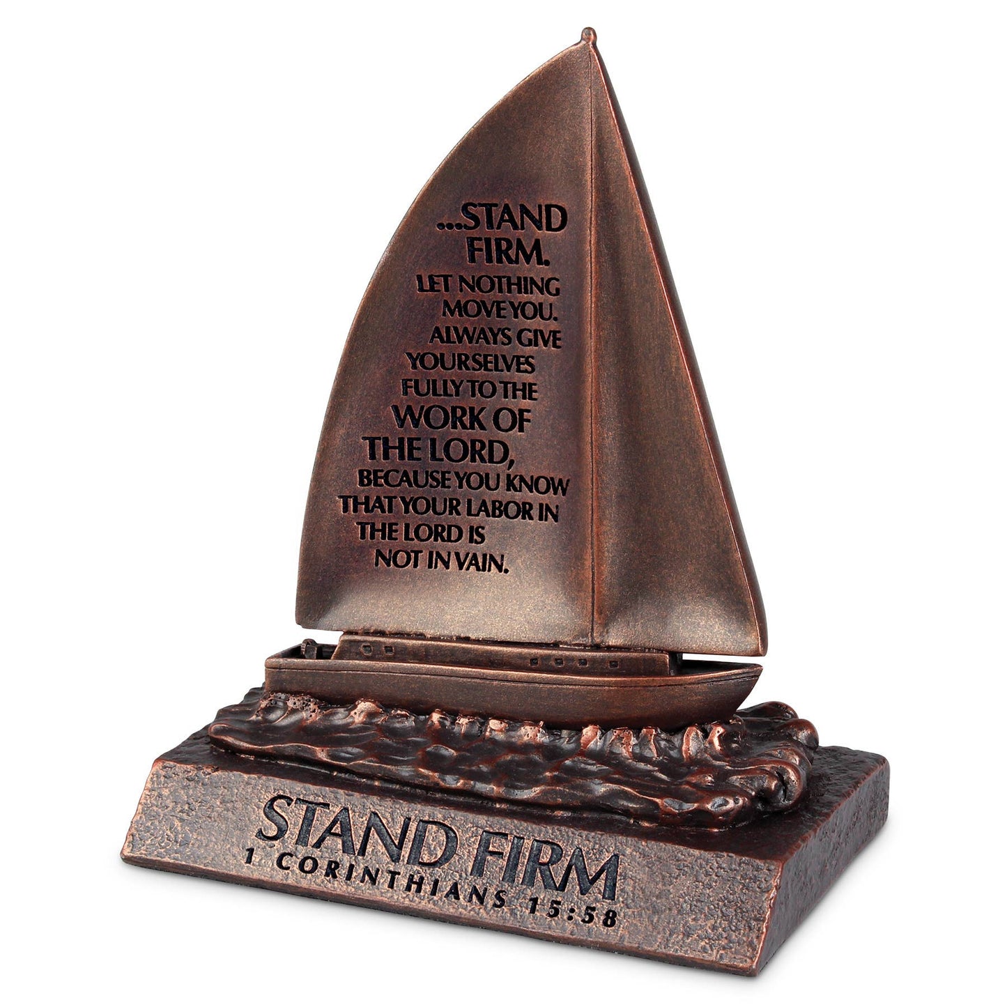 Stand Firm Moments of Faith Small Bronze Sculpture Dicksons