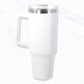 White Stainless Steel Tumbler