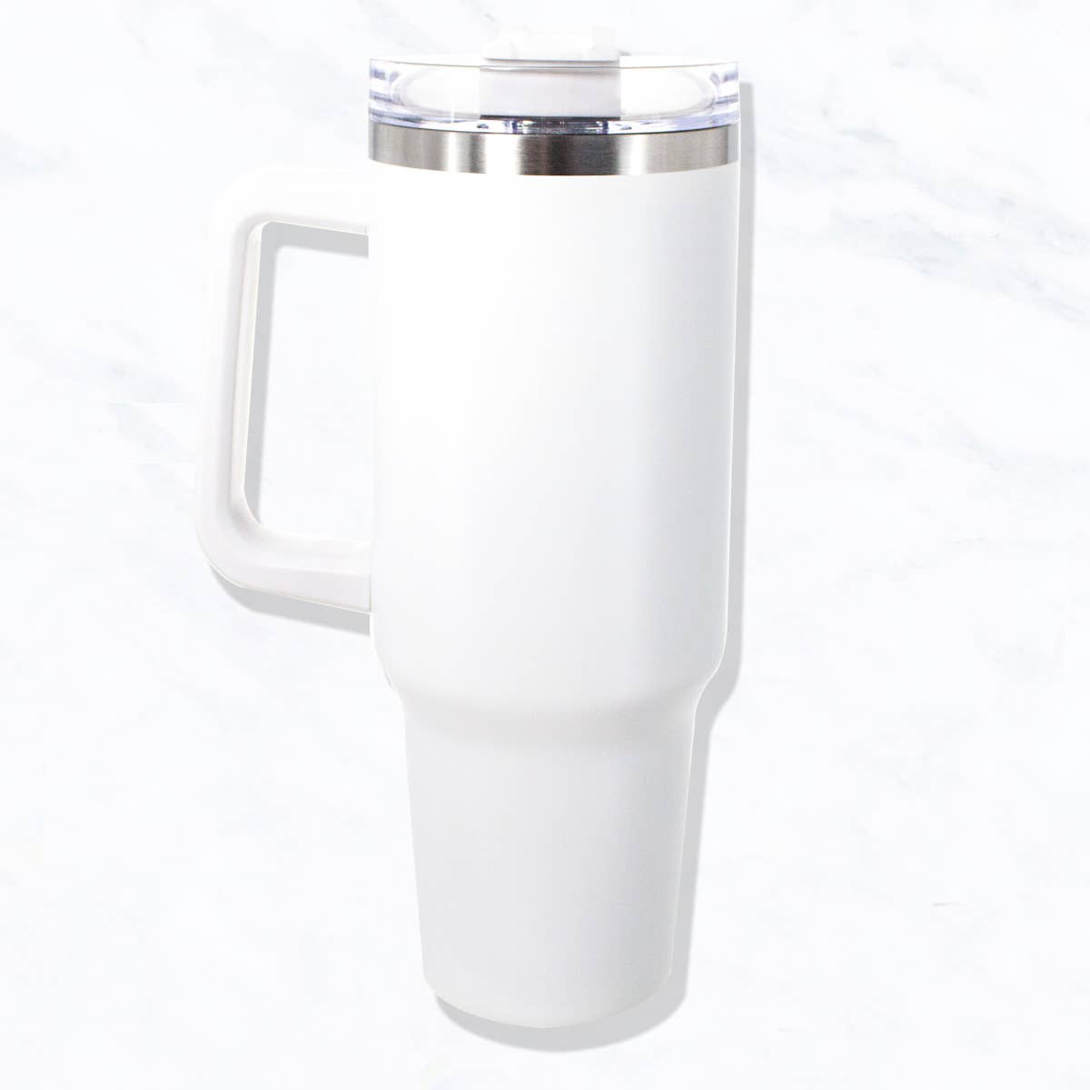 White Stainless Steel Tumbler