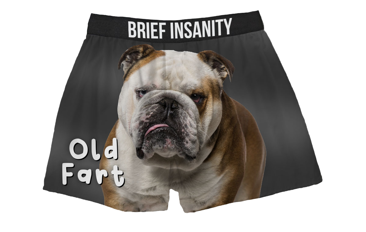 BRIEF INSANITY - Old Fart  Boxer Shorts