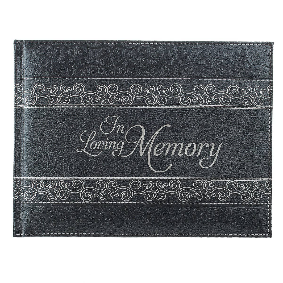 In Loving Memory Charcoal Guest Book