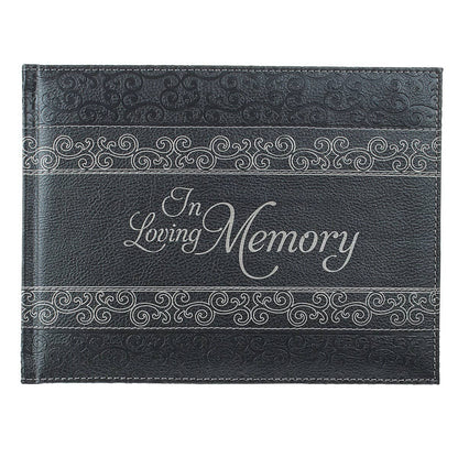 In Loving Memory Charcoal Guest Book