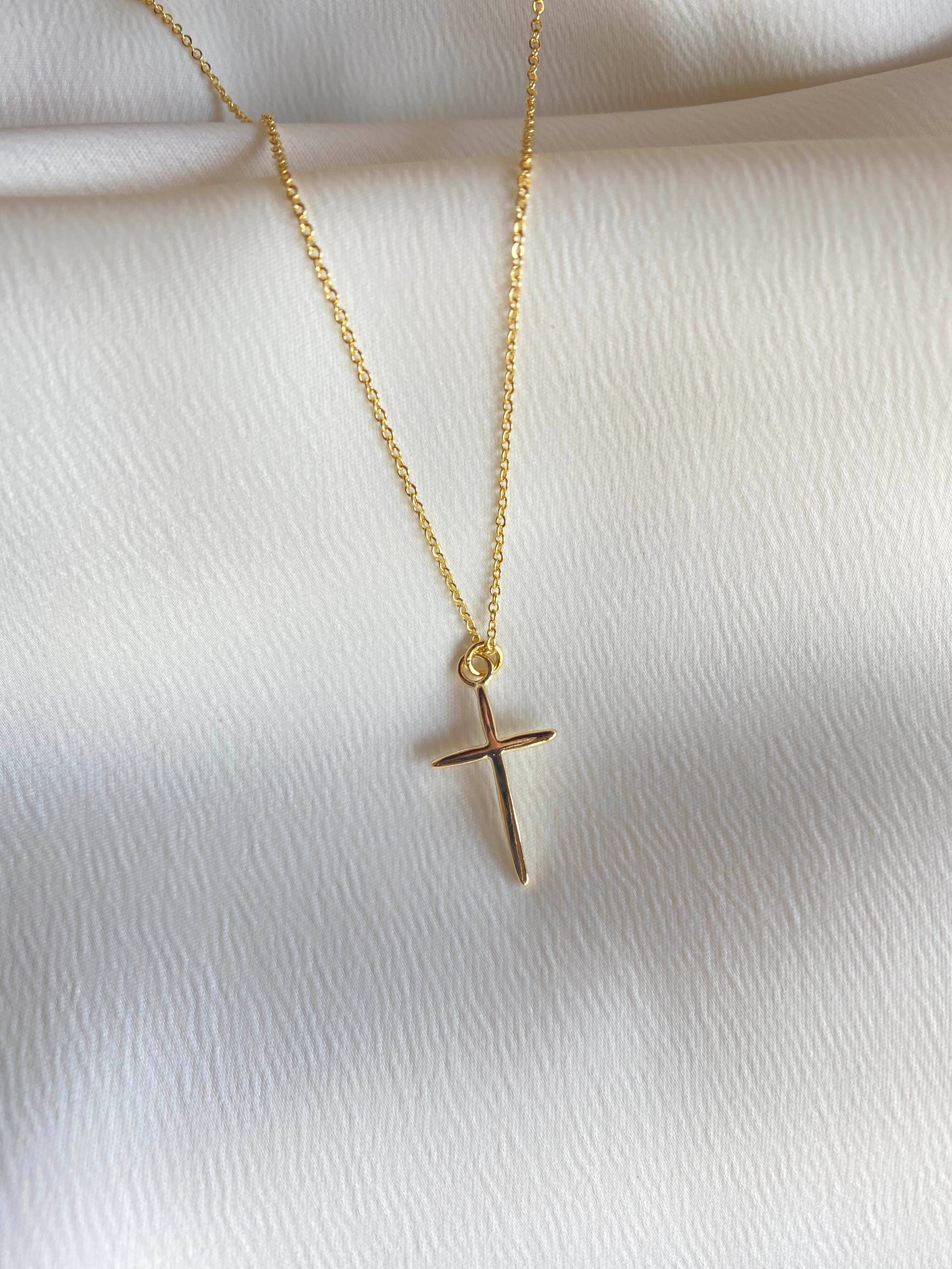 Freya Dainty Cross Necklace