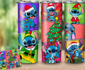 Christmas Stitch Cartoon Tumbler