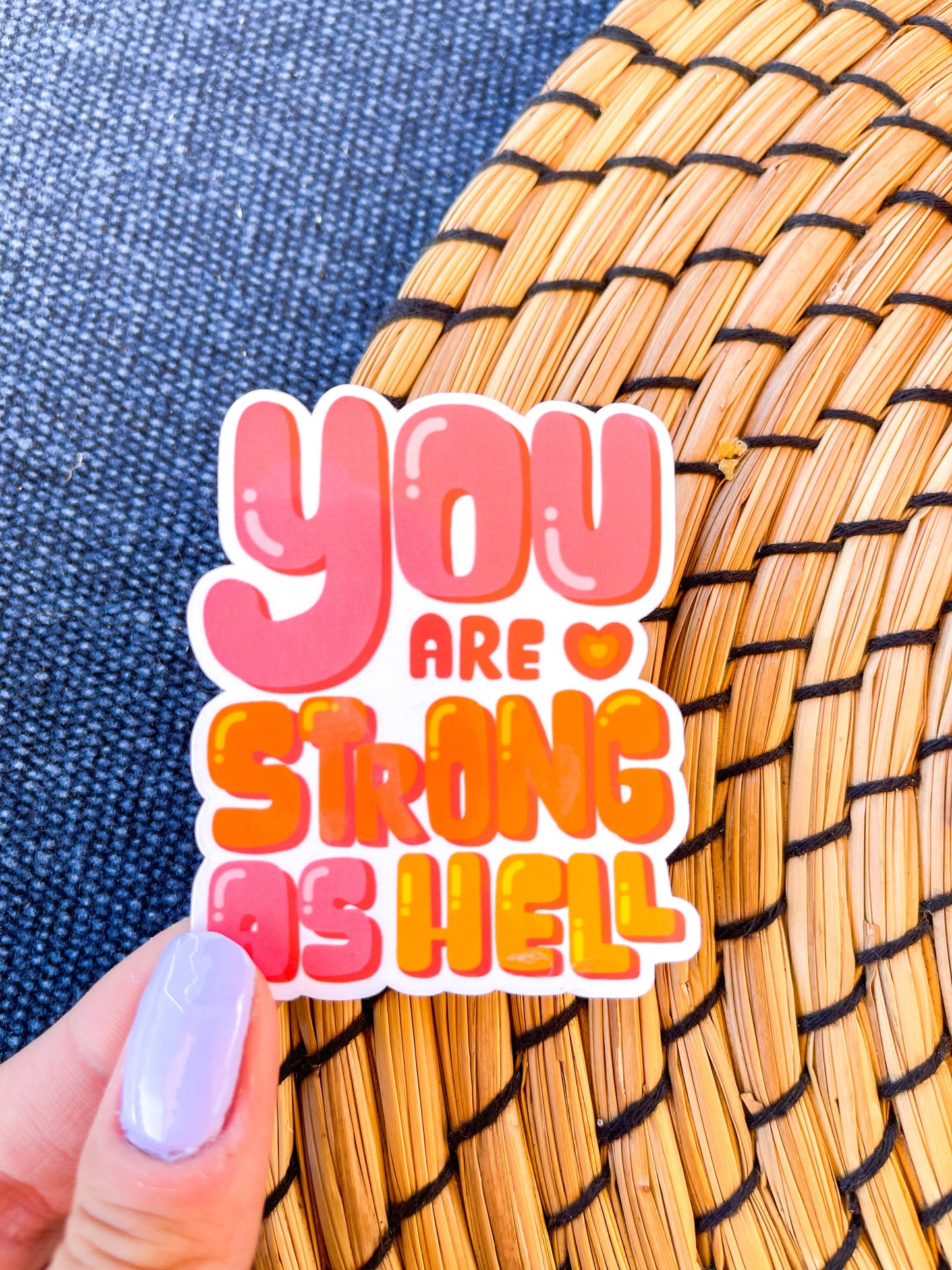 Salty Ocean Crew - You are strong as hell Sticker