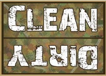 Clean/Dirty Dishwasher Magnet Hunter Camo