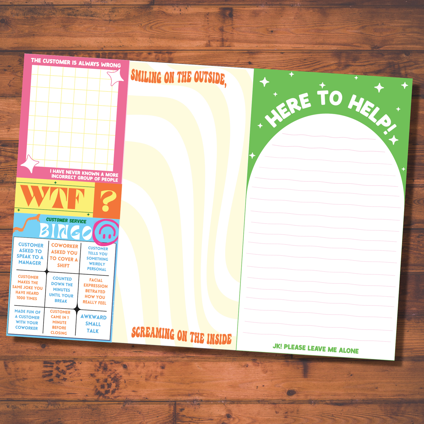 Customer Service Notepad Set of 5