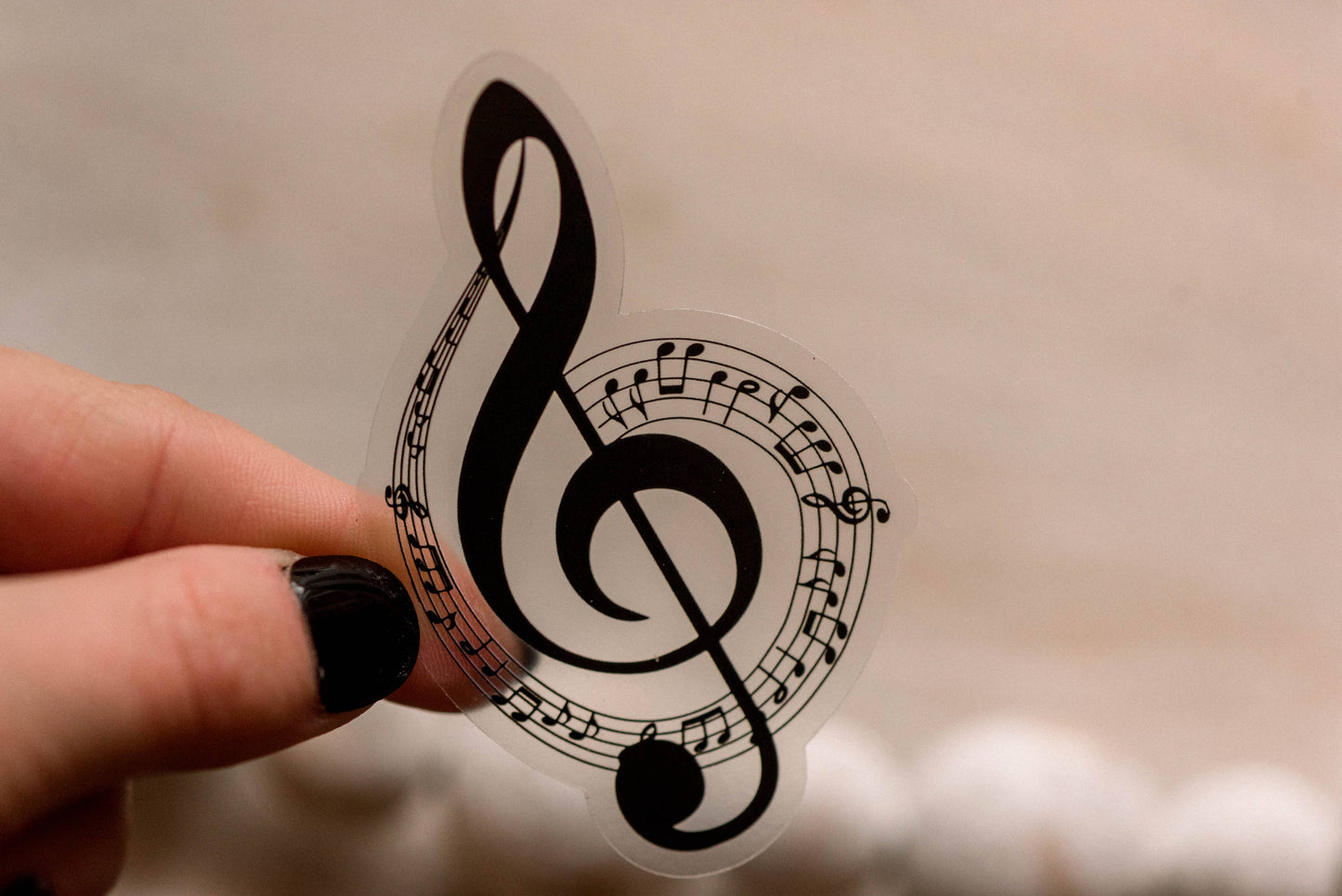 Treble Clef Sticker