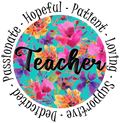 Teacher Hopeful,Patient, Loving..Sticker